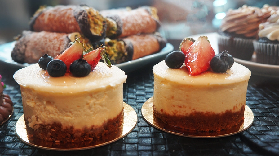 Pastry Delights from Bella Bakery Display Case